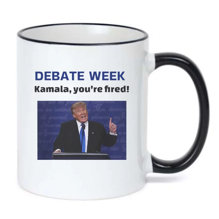 Trump Debate Week Trump Kamala YouRe Fired! Black Color Changing Mug