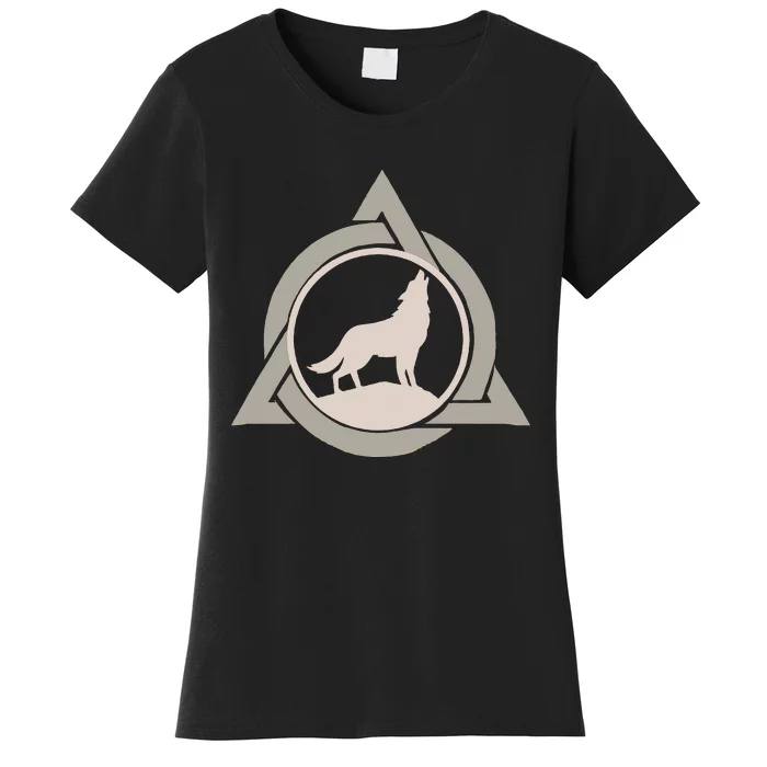 Theta Delta Wolf Therian Gear Therianthropy Symbol Otherkin Women's T-Shirt