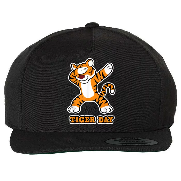 Tiger Day Wildlife Animal For Tiger Wool Snapback Cap