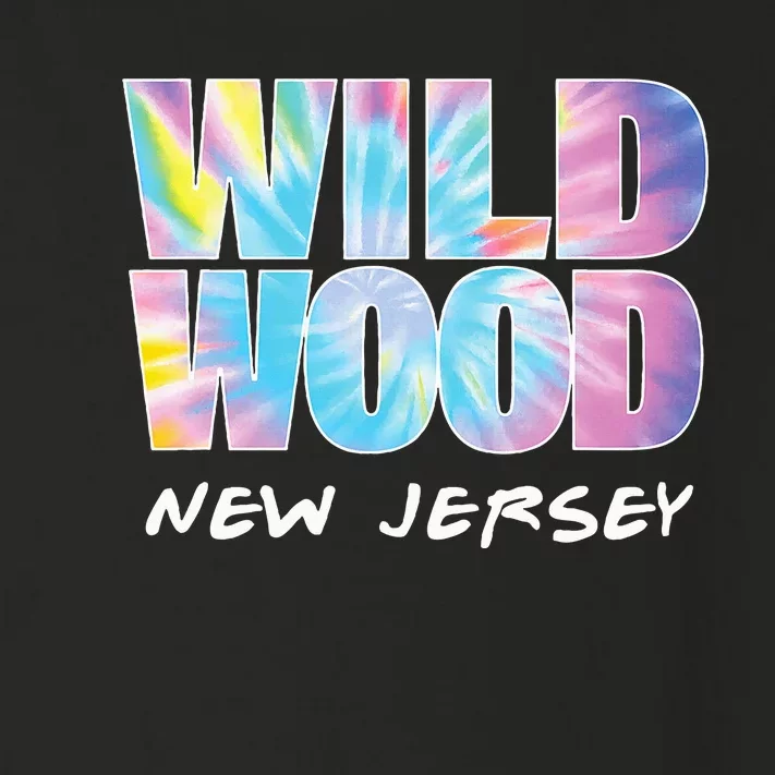 Tie Dye Wildwood New Jersey Souvenir Toddler Long Sleeve Shirt