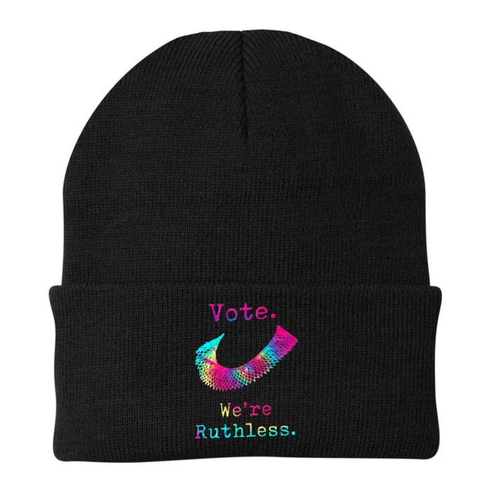 Tie Dye Women Vote WeRe Ruthless Feminist Knit Cap Winter Beanie