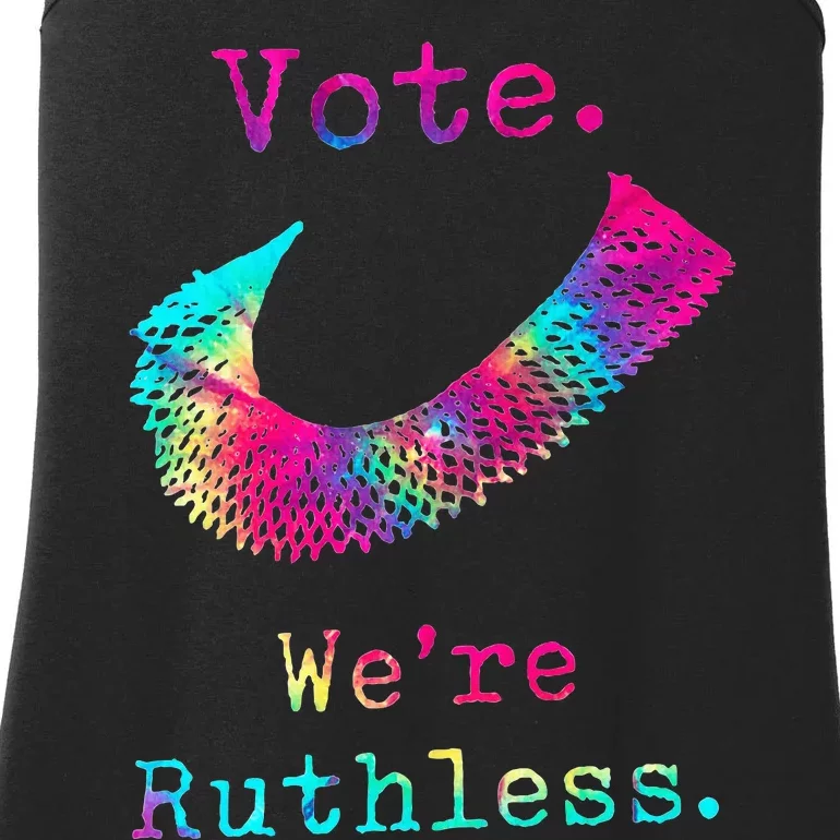 Tie Dye Women Vote WeRe Ruthless Feminist Ladies Essential Tank