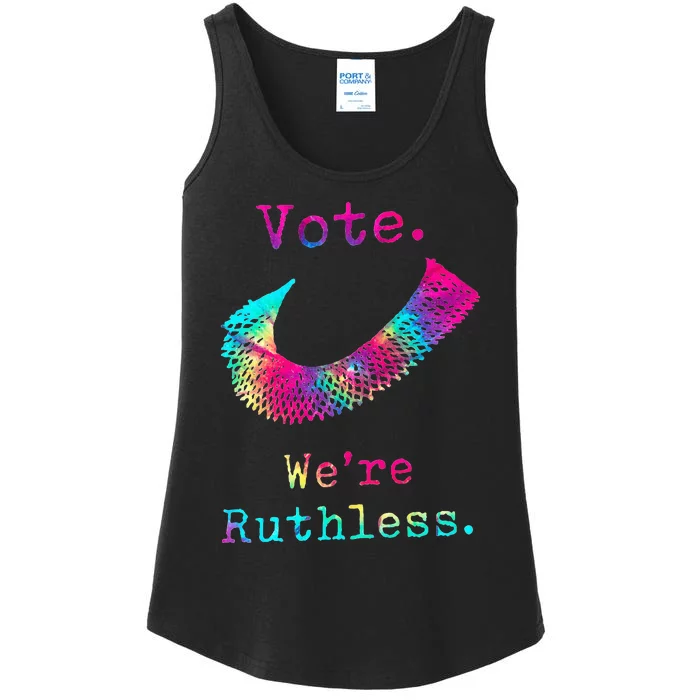 Tie Dye Women Vote WeRe Ruthless Feminist Ladies Essential Tank