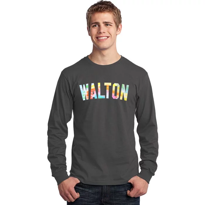 Tie Dye Warmups Honored Walton Love 2024 Gift Tall Long Sleeve T-Shirt