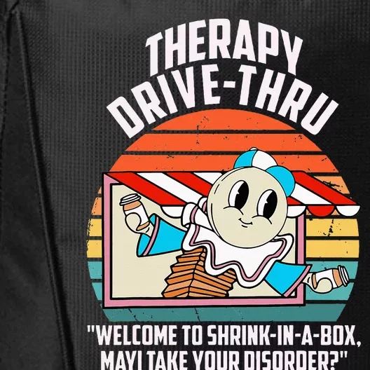 Therapy Drivethru Welcome To Shrink In A Box Apparel City Backpack