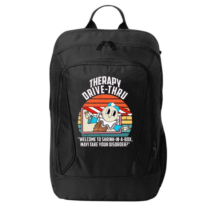 Therapy Drivethru Welcome To Shrink In A Box Apparel City Backpack