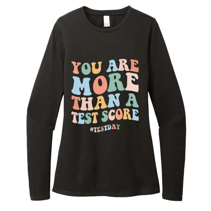 Test Day You Are More Than A Test Score Testing Day Teacher Womens CVC Long Sleeve Shirt