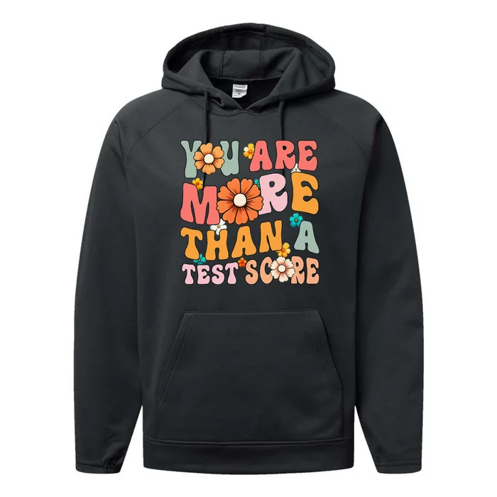 Testing Day You Are More Than A Test Score Teacher Performance Fleece Hoodie