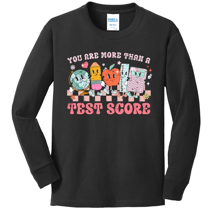 Testing Day You Are More Than A Test Score Kids Long Sleeve Shirt