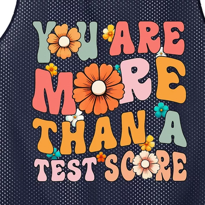 Testing Day You Are More Than A Test Score Teacher Test Day Mesh Reversible Basketball Jersey Tank