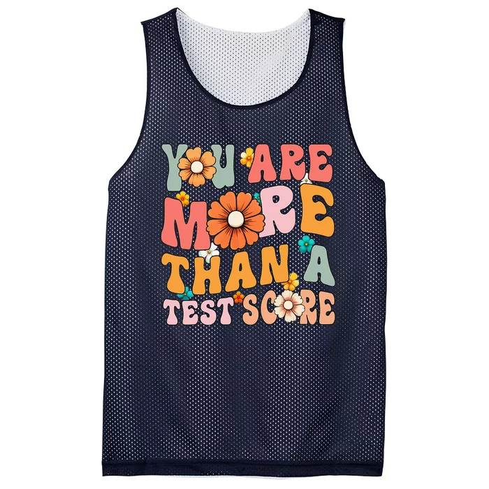 Testing Day You Are More Than A Test Score Teacher Test Day Mesh Reversible Basketball Jersey Tank