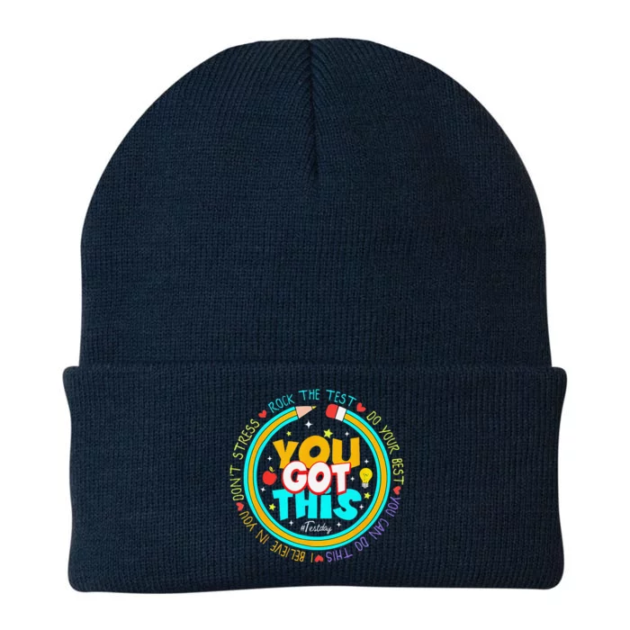 Testing Day You Got This Test Day Rock The Test Teacher Knit Cap Winter Beanie