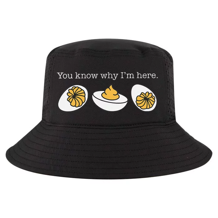 Thanksgiving Dinner You Know Why IM Here Deviled Egg Cool Comfort Performance Bucket Hat