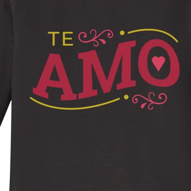 Te Amo Baby Long Sleeve Bodysuit