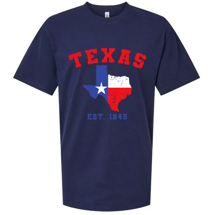 Texas Est. 1845 Texas Pride Home State Texan Sueded Cloud Jersey T-Shirt