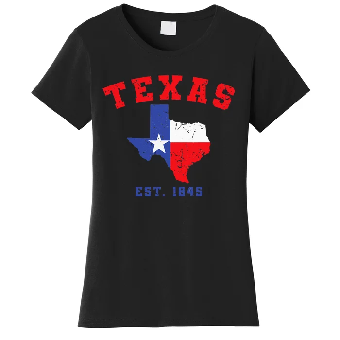 Texas Est 1845 Texas Pride Home State Texan Women's T-Shirt