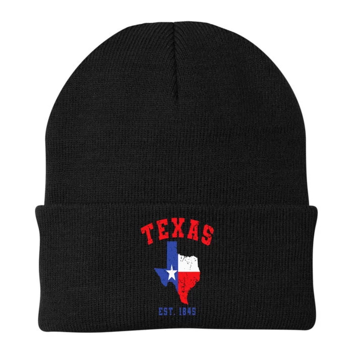 Texas Est. 1845 Texas Pride Home State Texan Knit Cap Winter Beanie