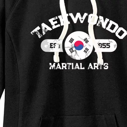 Taekwondo Established 1955 Tae Kwon Do Gift Martial Arts Women's Fleece Hoodie