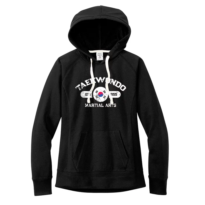 Taekwondo Established 1955 Tae Kwon Do Gift Martial Arts Women's Fleece Hoodie