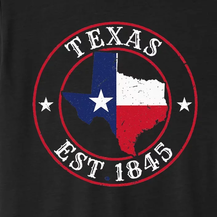 Texas Est 1845 Texan Home State Texas Pride ChromaSoft Performance T-Shirt