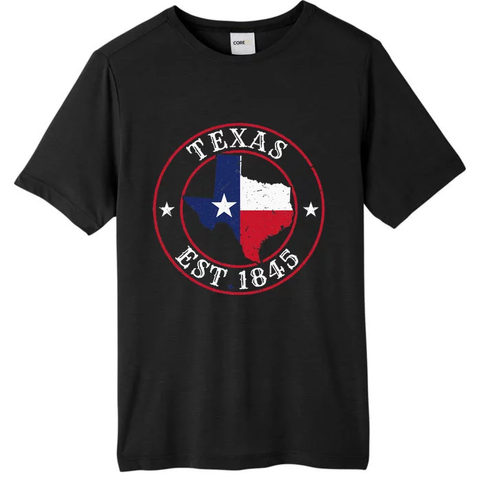 Texas Est 1845 Texan Home State Texas Pride ChromaSoft Performance T-Shirt