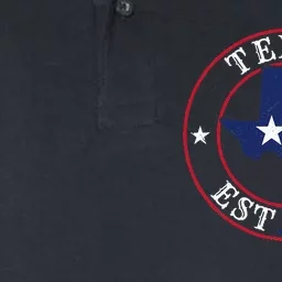 Texas Est 1845 Texan Home State Texas Pride Softstyle Adult Sport Polo