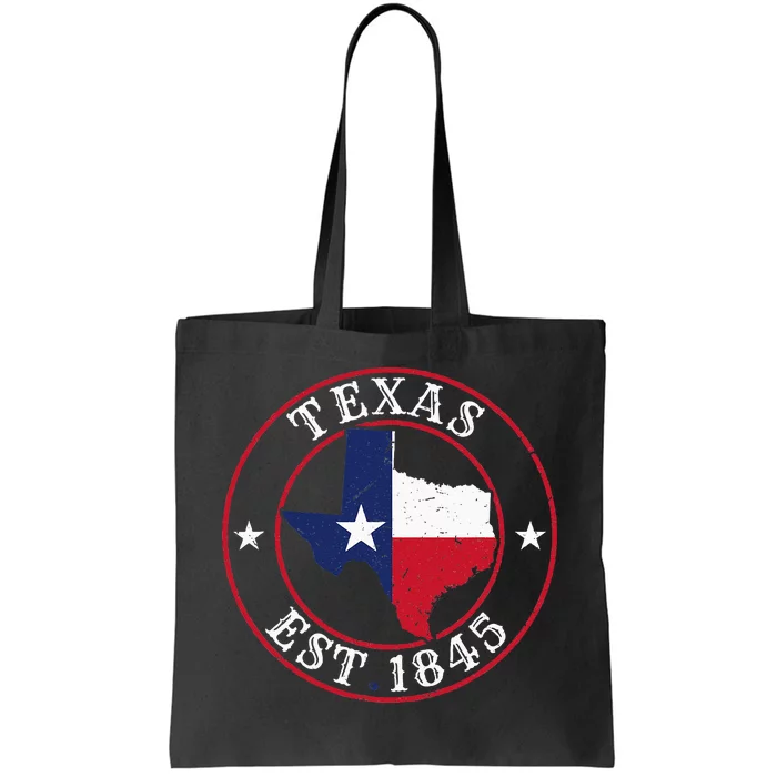 Texas Est 1845 Texan Home State Texas Pride Tote Bag