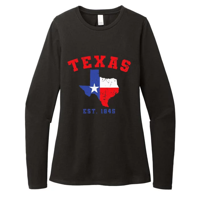 Texas Est 1845 Texas Pride Home State Texan Womens CVC Long Sleeve Shirt