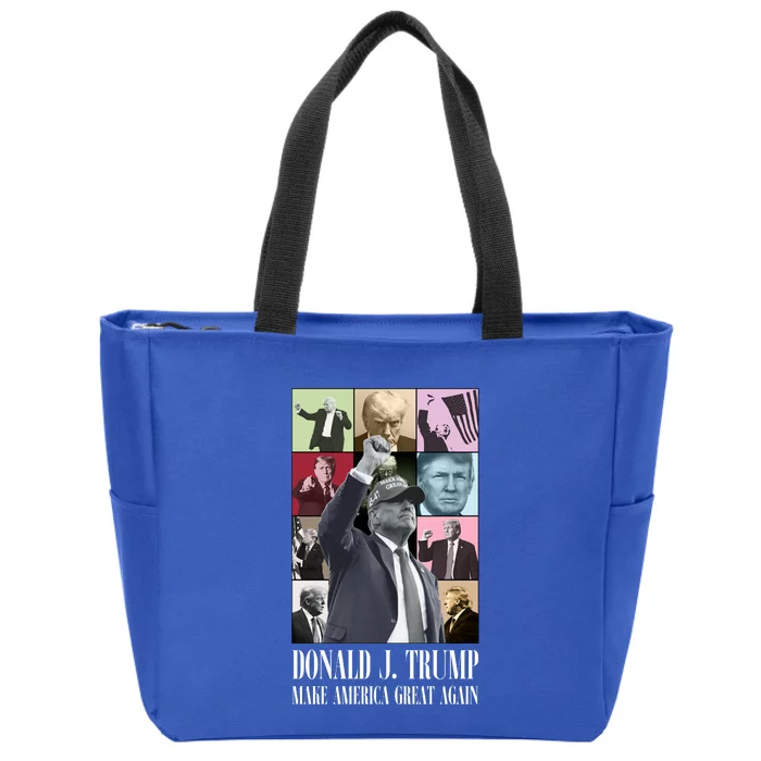 Trump Eras 2024 Make America Great Again Maga Zip Tote Bag