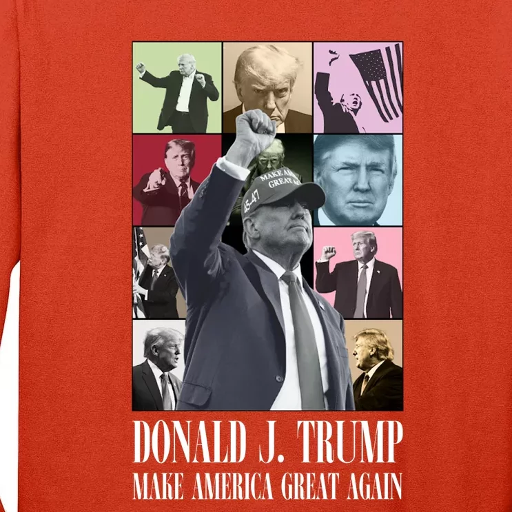 Trump Eras 2024 Make America Great Again Maga Tall Long Sleeve T-Shirt