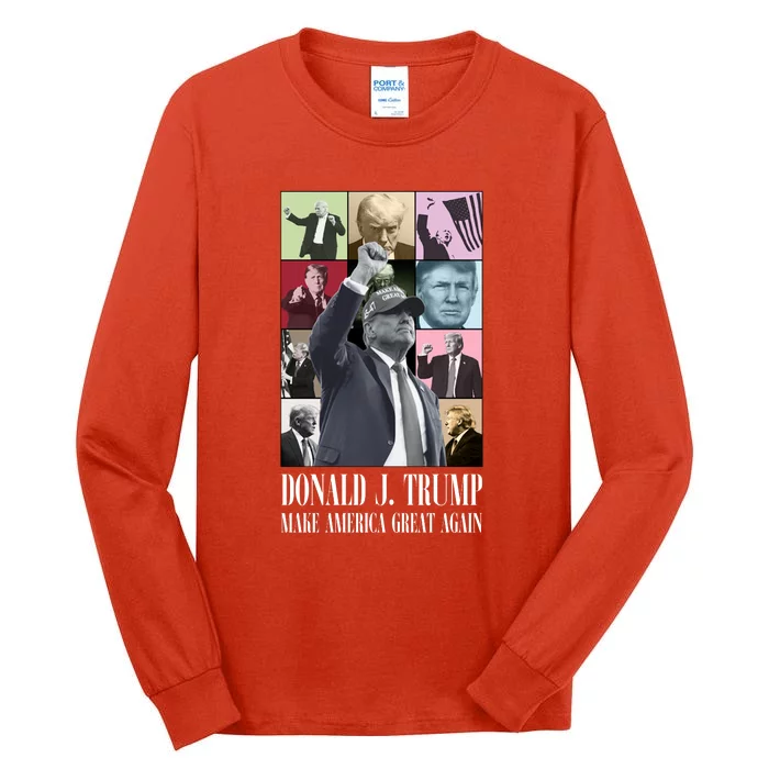 Trump Eras 2024 Make America Great Again Maga Tall Long Sleeve T-Shirt