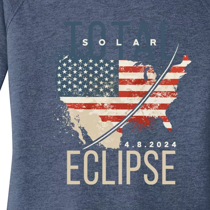 Total Eclipse 2024 Women's Perfect Tri Tunic Long Sleeve Shirt