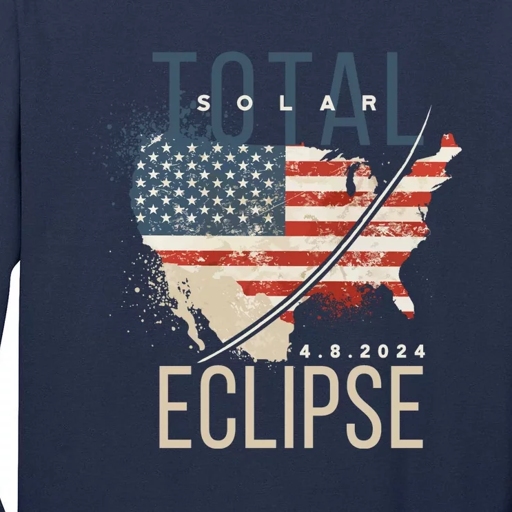 Total Eclipse 2024 Tall Long Sleeve T-Shirt