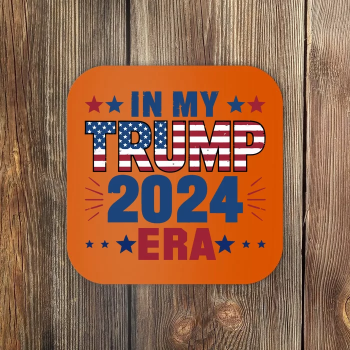 Trump Era 2024 Patriotic Graphic Coaster