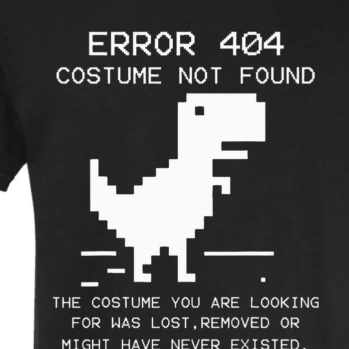 Trex Error 404 Costume Not Found Halloween Coding Programmer Garment-Dyed Heavyweight T-Shirt