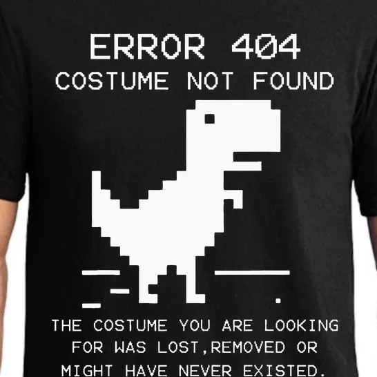 Trex Error 404 Costume Not Found Halloween Coding Programmer Pajama Set