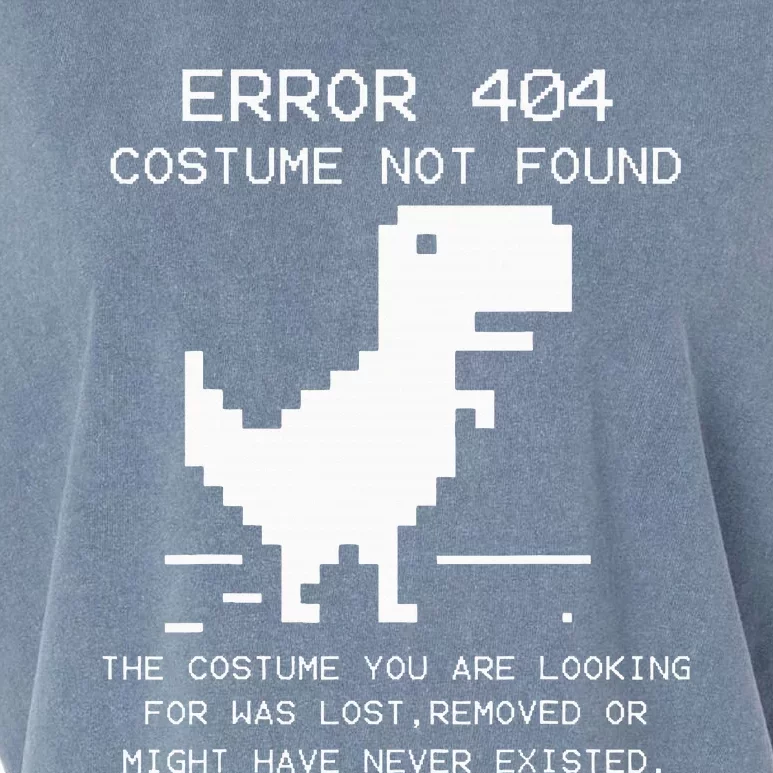 Trex Error 404 Costume Not Found Halloween Coding Programmer Garment-Dyed Women's Muscle Tee