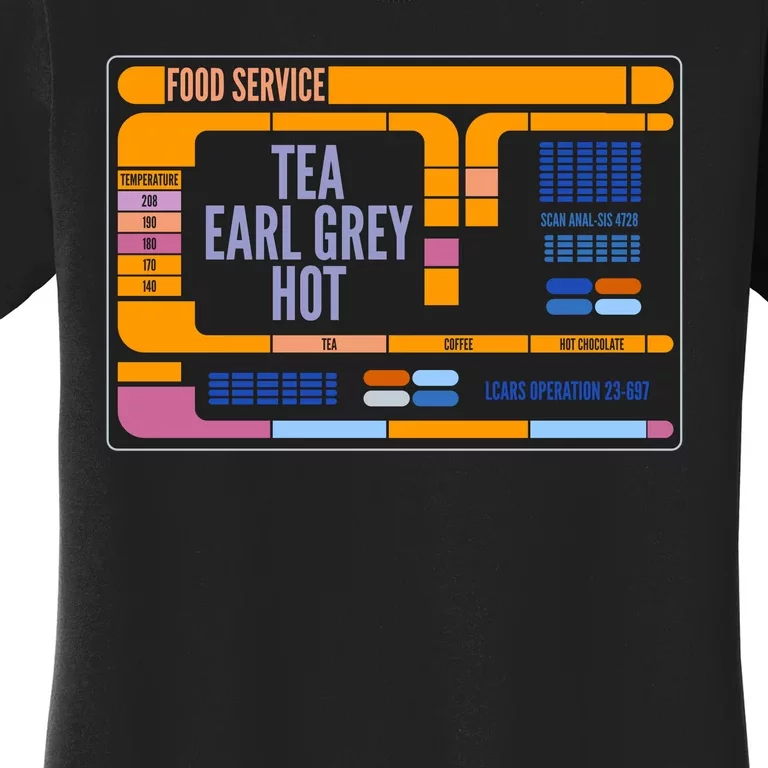 Tea Earl Grey Hot Captain Picard TNG Women's T-Shirt