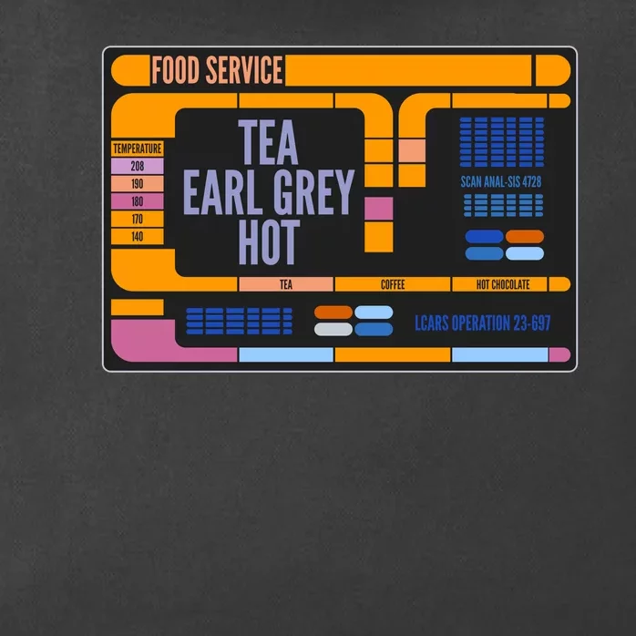 Tea Earl Grey Hot Captain Picard TNG Zip Tote Bag