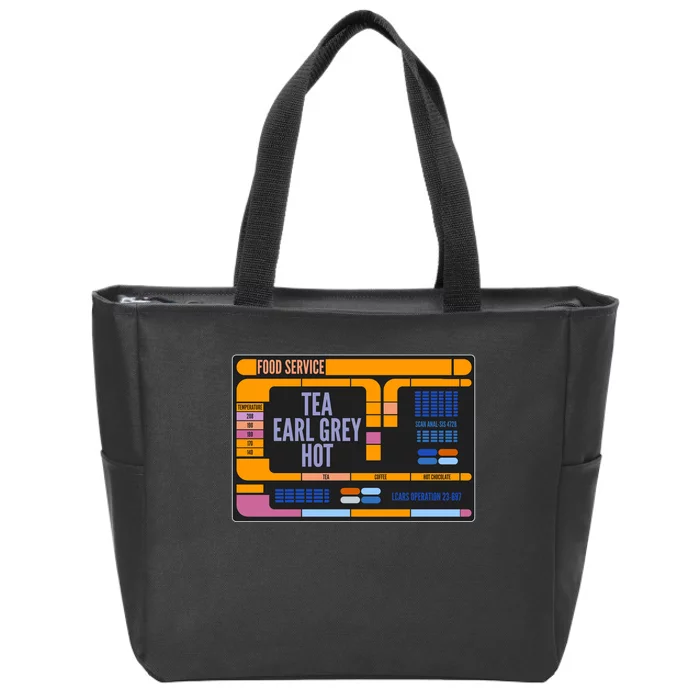 Tea Earl Grey Hot Captain Picard TNG Zip Tote Bag