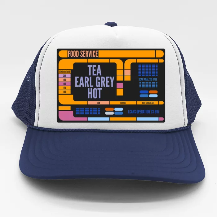 Tea Earl Grey Hot Captain Picard TNG Trucker Hat