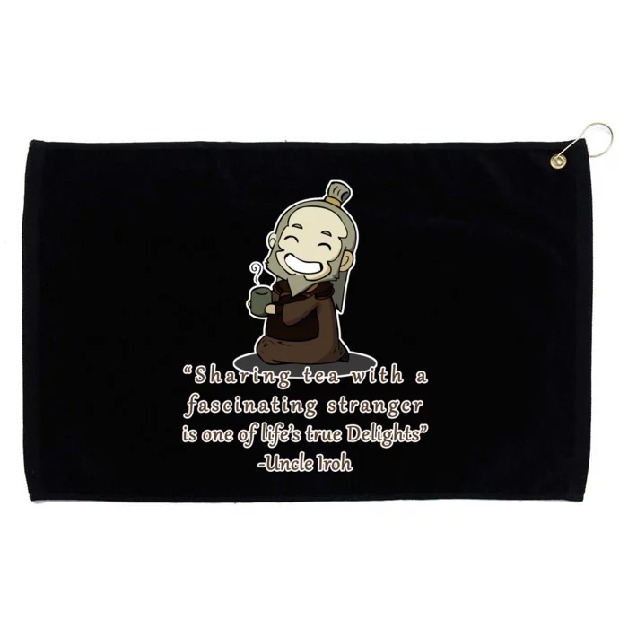 Tea With Strangers Uncle Iron Quote Grommeted Golf Towel