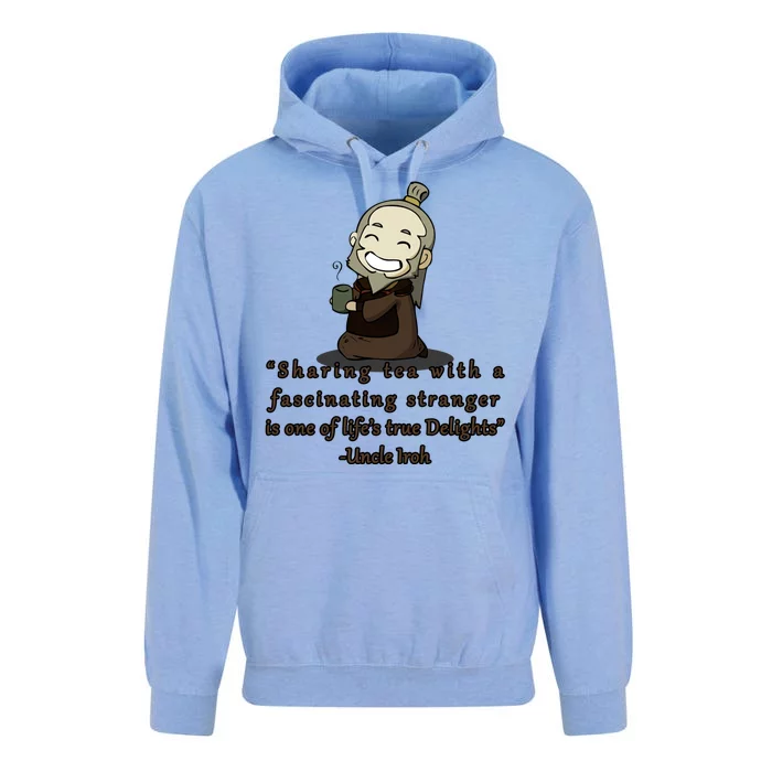 Tea With Strangers Uncle Iron Quote Unisex Surf Hoodie