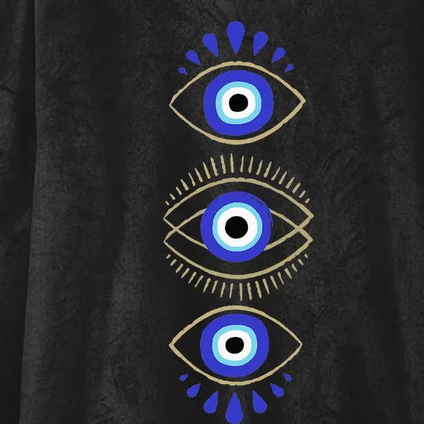 Third Eye All Seeing Spiritual Mystical Evil Eye Protection Hooded Wearable Blanket