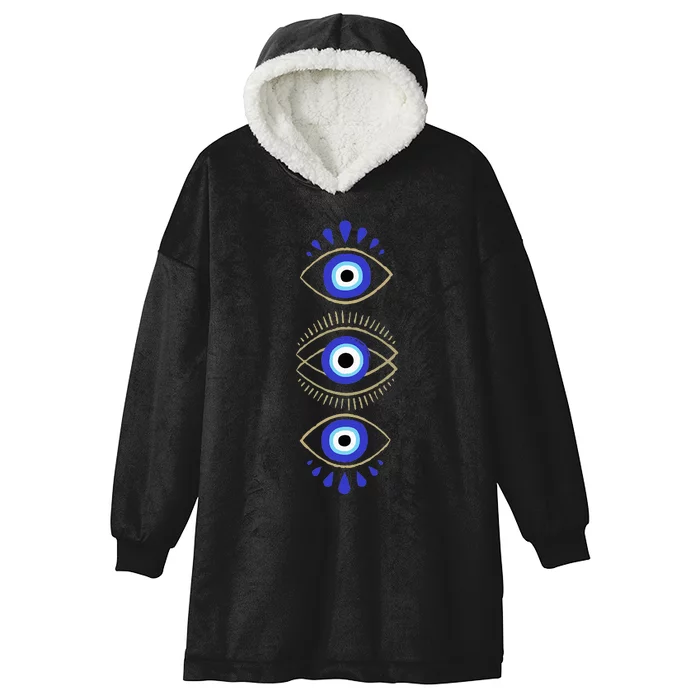 Third Eye All Seeing Spiritual Mystical Evil Eye Protection Hooded Wearable Blanket