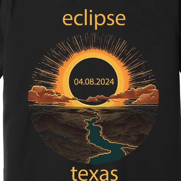 Texas Eclipse April 8 2024 04.08.2024 Premium T-Shirt