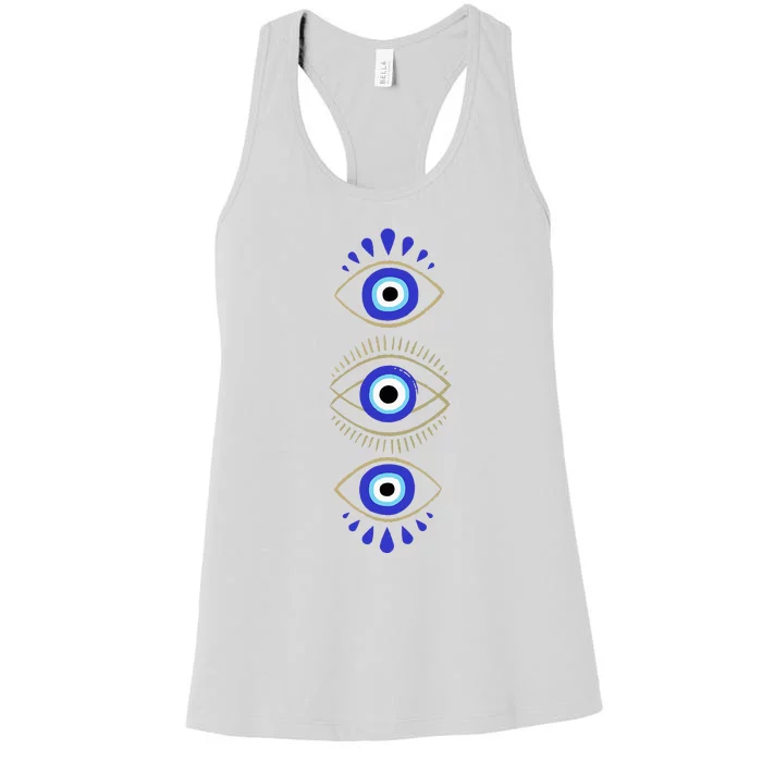 Third Eye All Seeing Spiritual Mystical Evil Eye Women's Racerback Tank