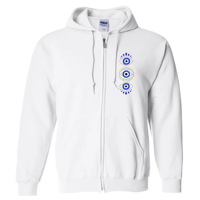 Third Eye All Seeing Spiritual Mystical Evil Eye Full Zip Hoodie