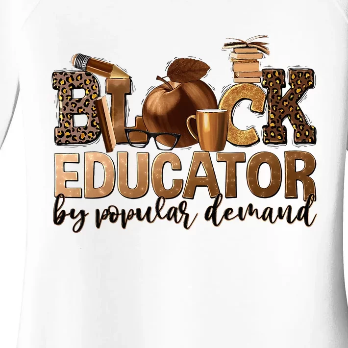 Teacher Educator African American Professor Women's Perfect Tri Tunic Long Sleeve Shirt