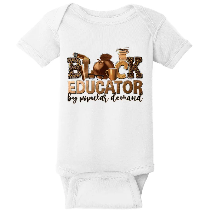 Teacher Educator African American Professor Baby Bodysuit